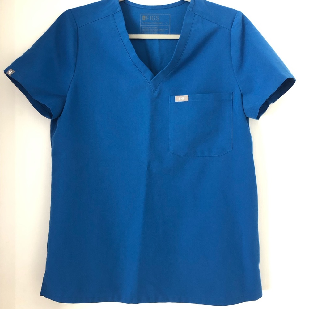 FIGS Royal Blue Catarina™ - One-Pocket Scrub Top